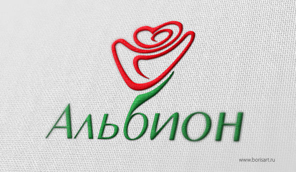 Разработка логотипа цветочной компании Альбион Разработка логотипа цветочной компании Альбион