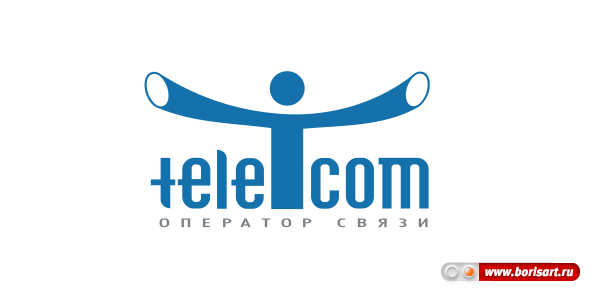 Разработка логотипа интернет провайдера Т-Телеком
