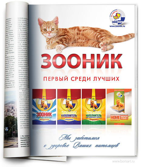 Дизайн реламного модуля для зоо магазина Дизайн реламного модуля для зоо магазина